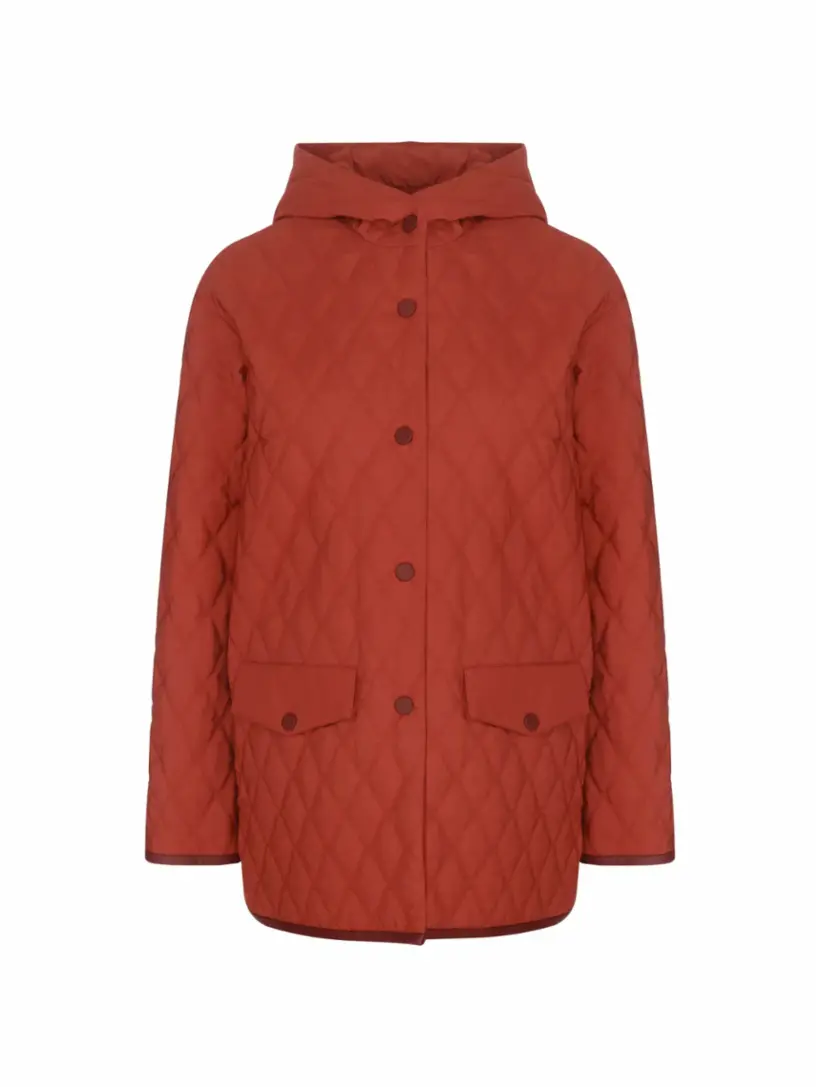 

Стеганая ветровка с капюшоном AGNONA, бордовый