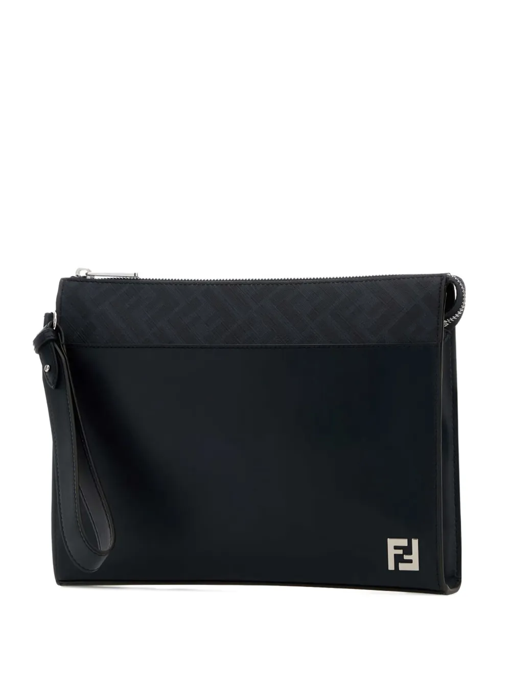 

Клатч с аппликацией FF Fendi, черный