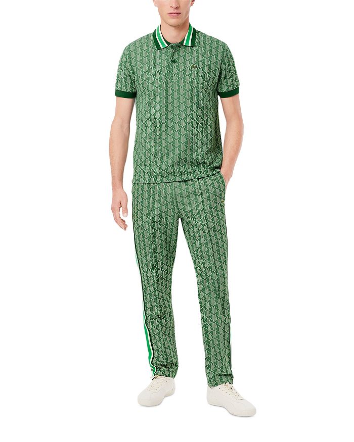 

Принтованные спортивные брюки Lacoste, зеленый
