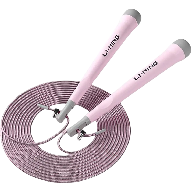 

Профессиональная гоночная скакалка для студентов материал ручки abs материал шнура pvc стальной трос 2,8 м LINING, Pink[653 Upgraded]2.5Mm ♥ Faster And More Stable