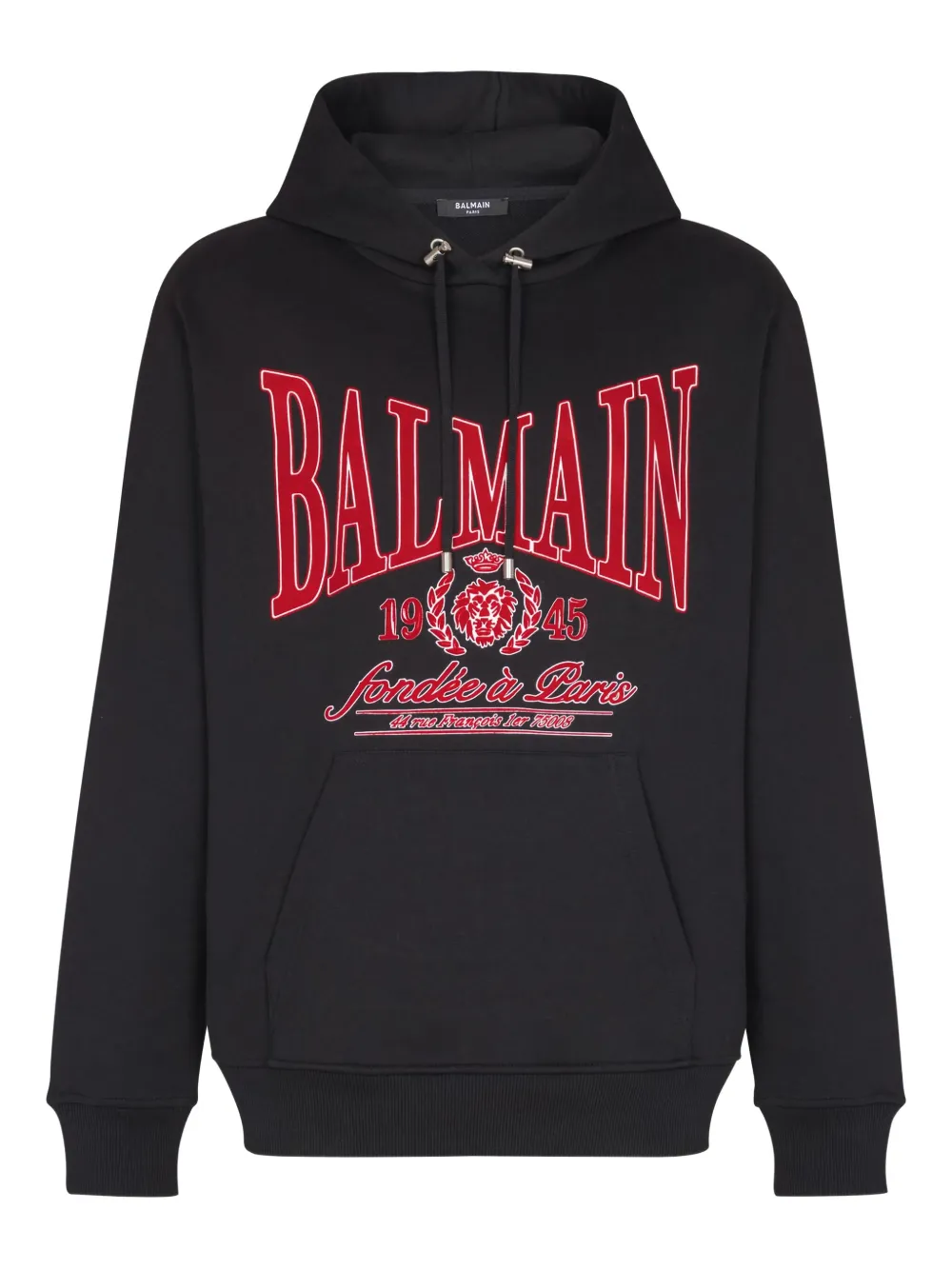 

Худи с логотипом BALMAIN, черный