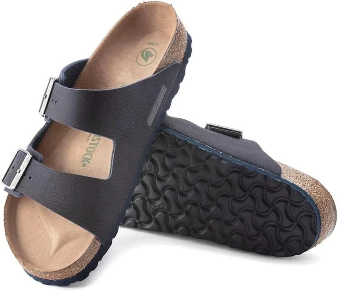 Женские кожаные мюли Birkenstock Classic Arizona, синий — фото 2