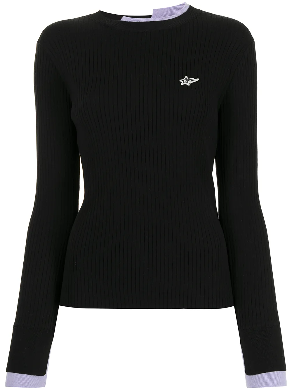 

Трикотажный топ в рубчик BAPY BY *A BATHING APE, черный