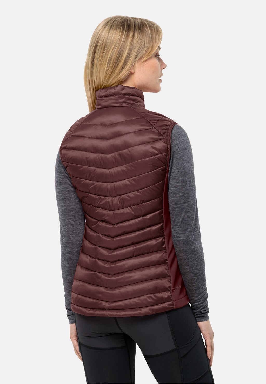 

Жилет ROUTEBURN PRO Jack Wolfskin, цвет dark maroon