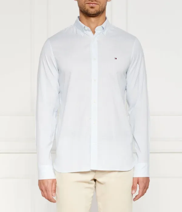 Рубашка FLEX slim fit Tommy Hilfiger, небесно-голубой