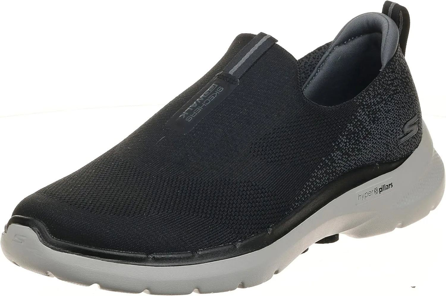 Мужские кроссовки Skechers Gowalk 6 - эластичные, без шнурков, спортивные, для походов и прогулок, черный