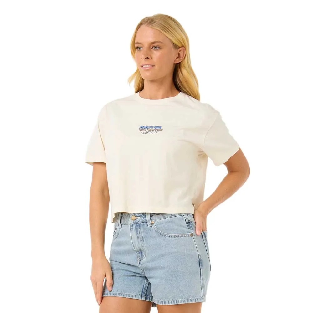 

Футболка с коротким рукавом Rip Curl Sun & Sea Crop, бежевый