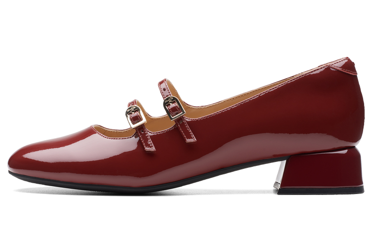 Clarks Повседневные туфли Daisy Collection, женские, темно-красные