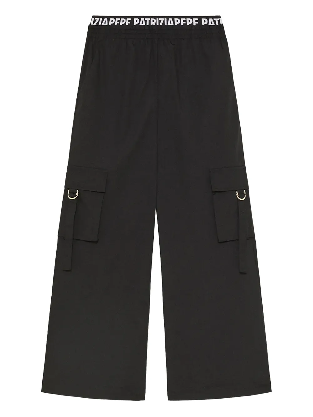 

Брюки карго с логотипом Patrizia Pepe Girl, черный