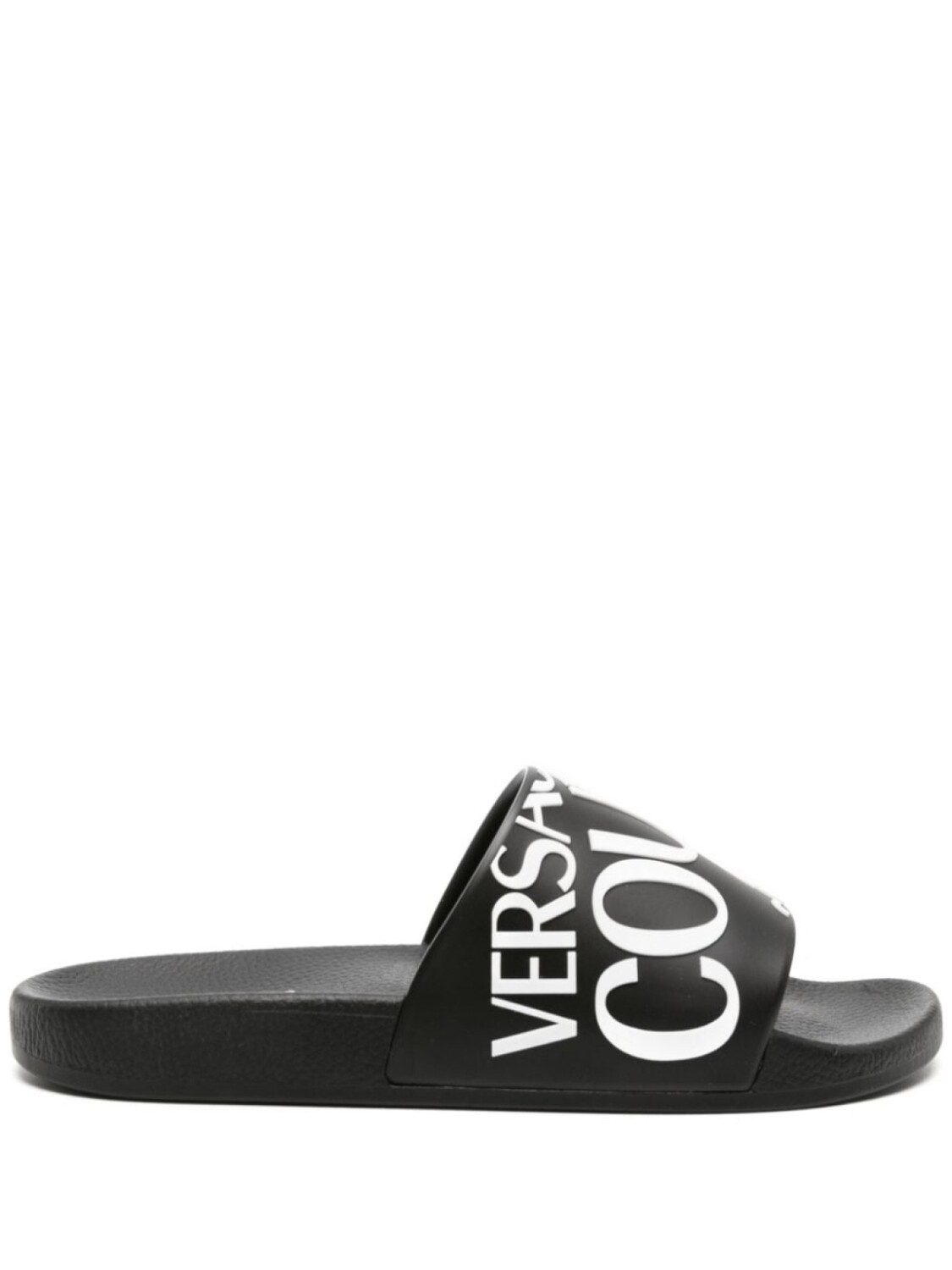

Versace Jeans Couture шлепанцы Shelly с тисненым логотипом, черный