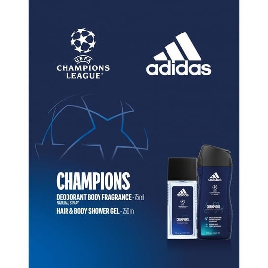 

Лига Чемпионов УЕФА, Набор уходовой косметики, 2 шт. Adidas