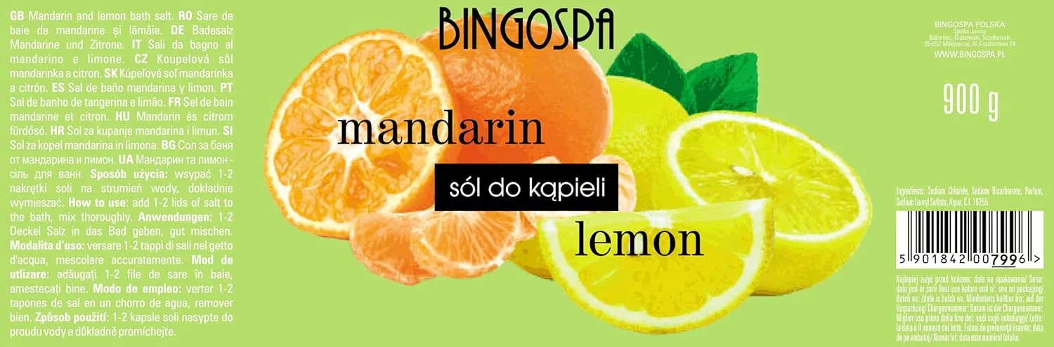 Соль для ванн «Мандарин и лимон» от BINGOSPA Bingospa — фото 3