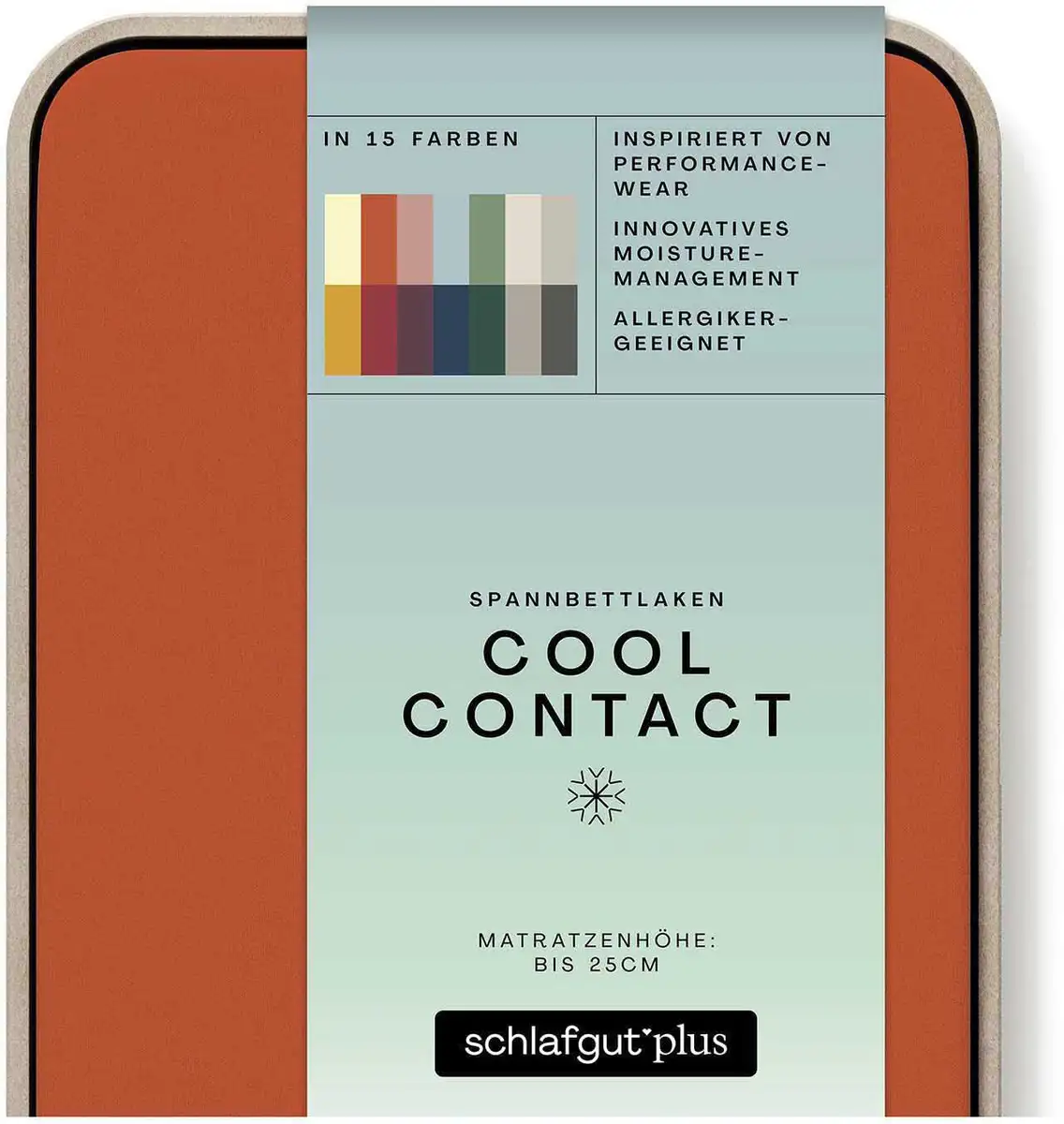

Простыня Schlafgut "Cool Contact", 100% гребённая микрофибра 90-100х190-200 см, 1 шт., цвет Red Mid