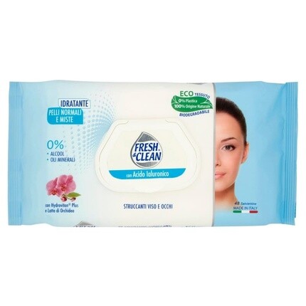 

Салфетки для снятия макияжа Fresh Clean 48 шт для нормальной кожи Fresh & Clean