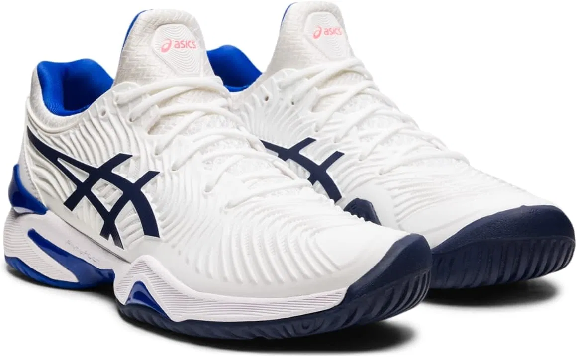 Кроссовки для тенниса ASICS Court FF 2, White/Lapis Lazuli Blue — фото 2