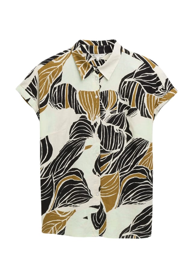 

Блузка рубашка планка с пуговицами Tom Tailor Plus, цвет 37999 neutral cut