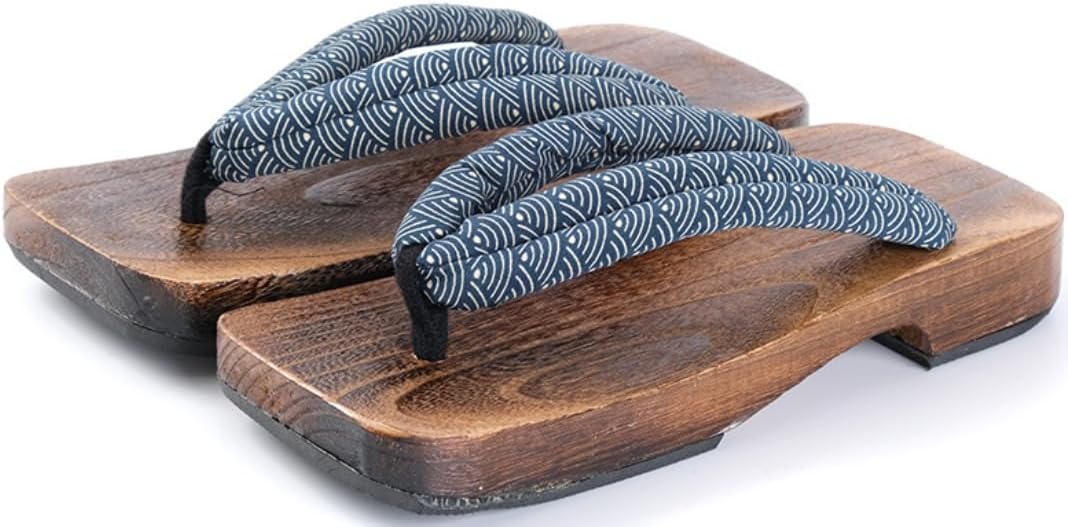 

Японские мужские деревянные сабо гета, сандалии с принтом, шлепанцы, мягкие тапочки, традиционная японская обувь Lexamen, A Style a