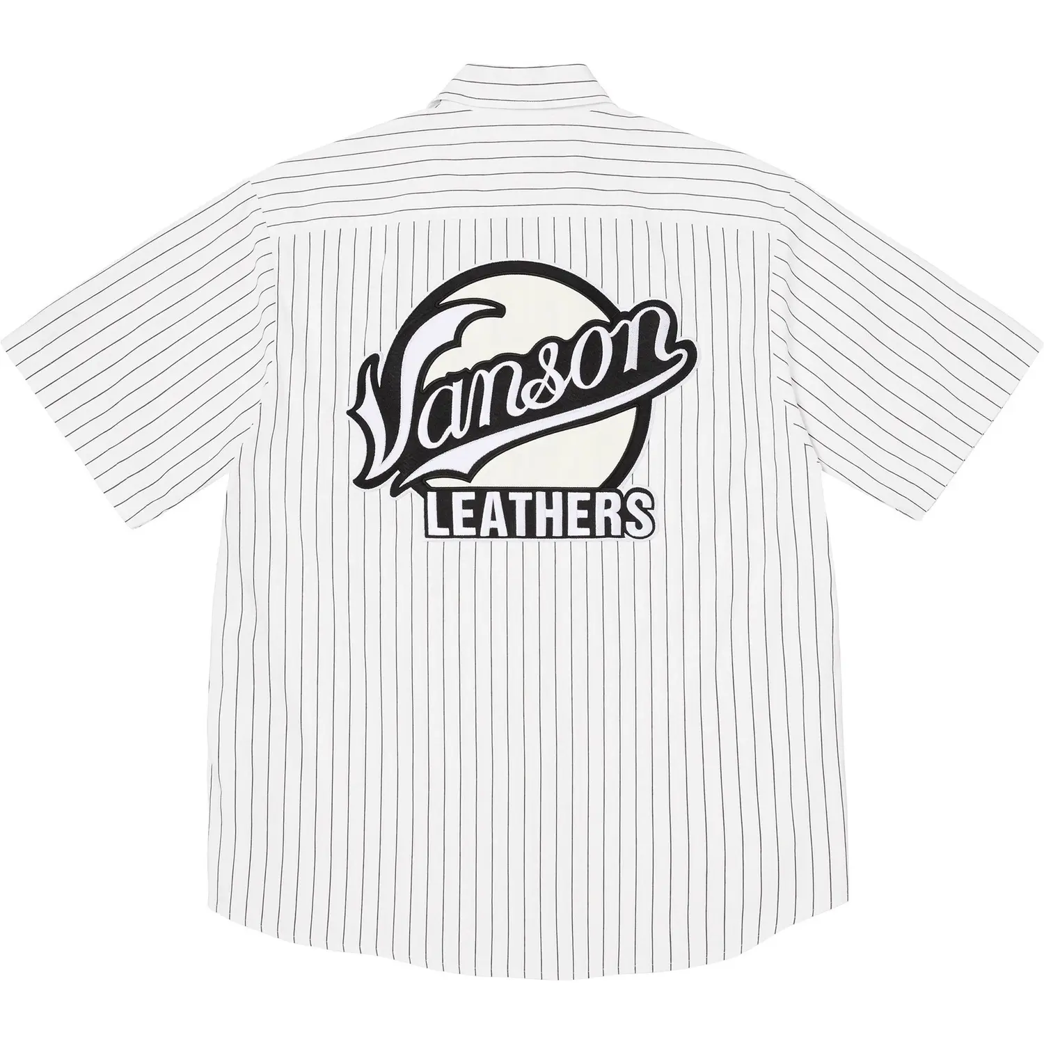 Vanson Leathers FW25 WEEK8 S/S рабочая рубашка Unisex Supreme, черный — фото 3
