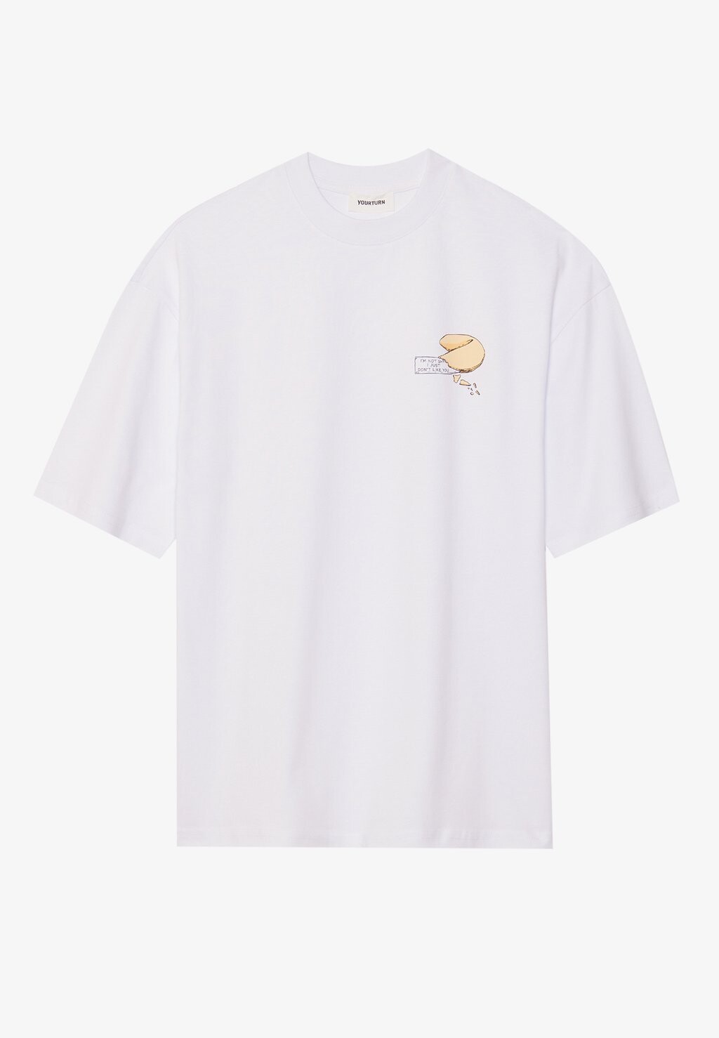 

Футболка с набивным рисунком Unisex YOURTURN, белая