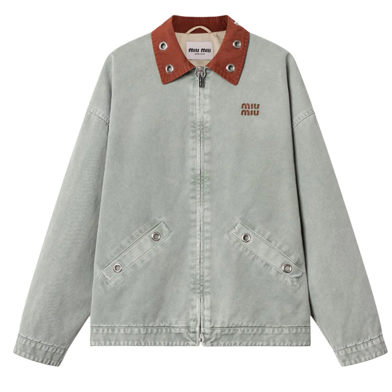 Куртка женская SS26 Jackets & Coats MIU MIU, Teal
