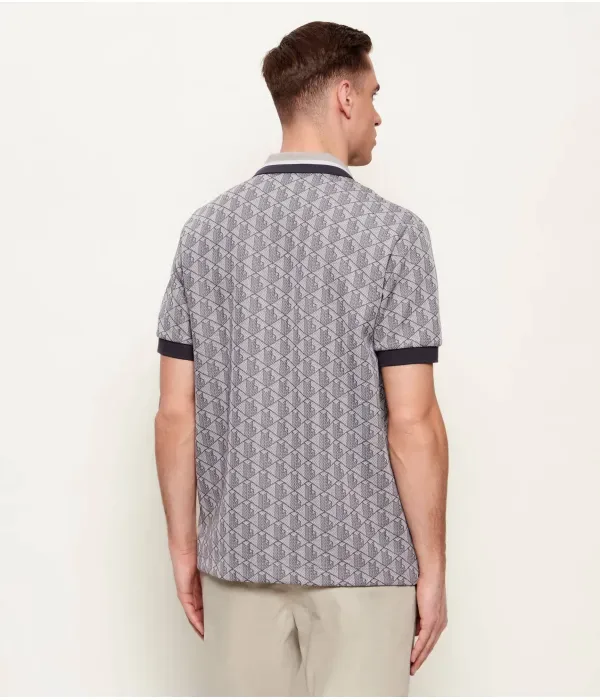Полюс classic fit Lacoste, серый — фото 3