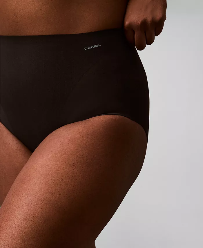 Женское утягивающее нижнее белье Stay-Put Firm Mesh Brief QF8166 Calvin Klein, черный — фото 4
