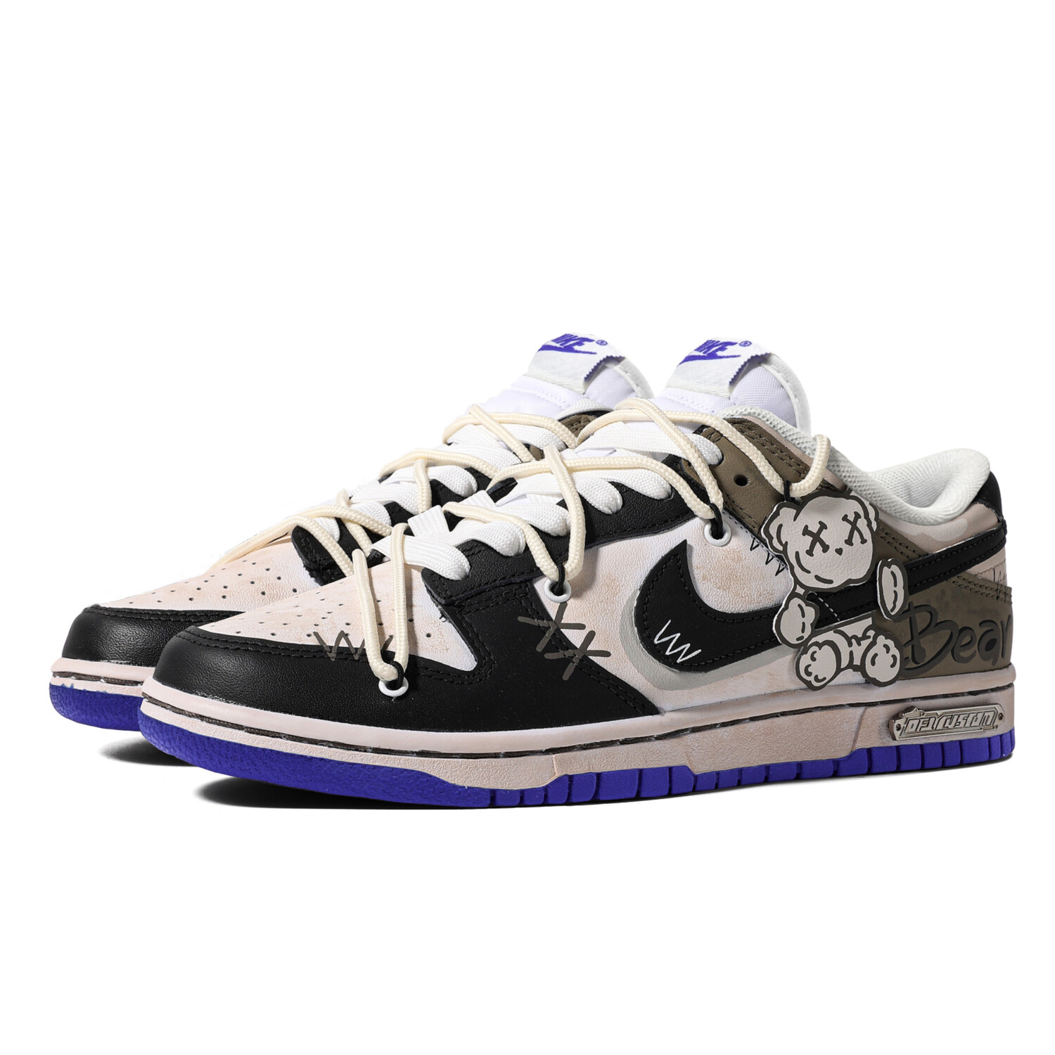 

Кроссовки Nike Dunk Skateboarding Shoes Men Low-top Black/Brown, черный/коричневый