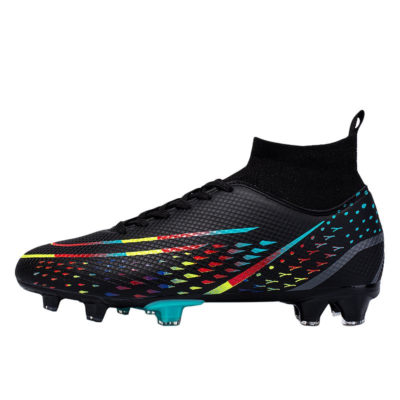 

Футбольные бутсы для детей и подростков, легкие, износостойкие, с влагопоглощающими свойствами и высоким верхом Kung Fu partners, черный