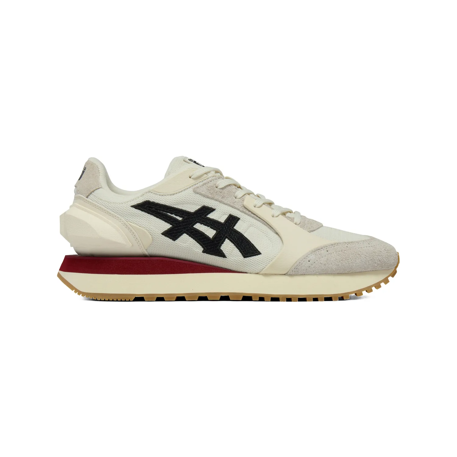 Onitsuka Tiger Moage Co Textile, Split Cow Leather Casual Shoes Unisex Beige/Black — фото 3