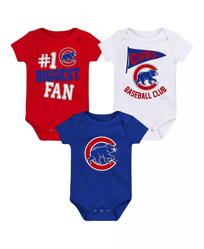 

Комплект из 3 боди с вымпелом болельщика Chicago Cubs для мальчиков и девочек Fanatics