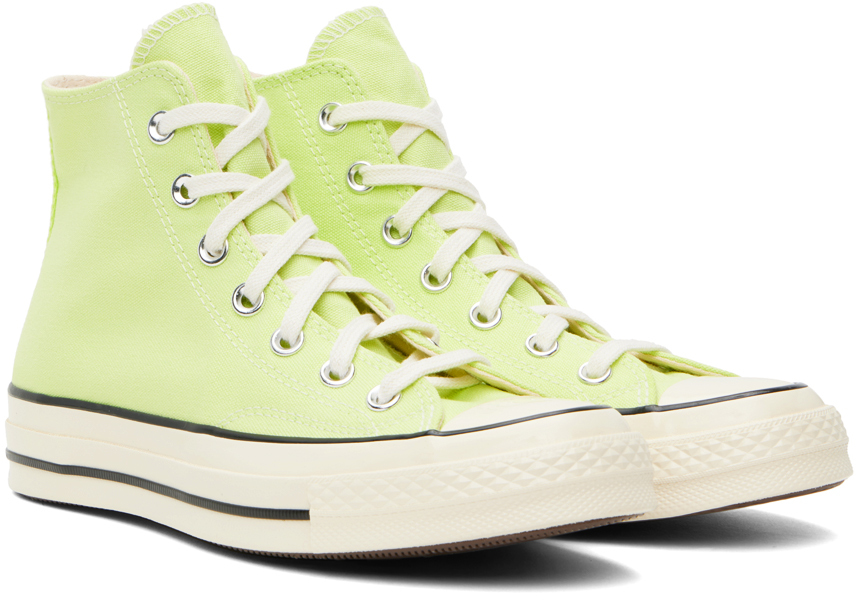 Зеленые кроссовки Chuck 70 Converse, Citron this green/Egret/Black — фото 4