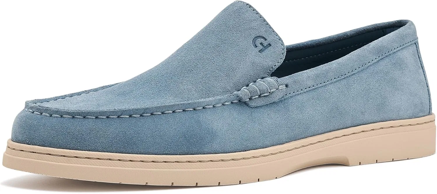 Лоферы с замшевым верхом Cole Haan, Dusty Blue Suede/Ivory