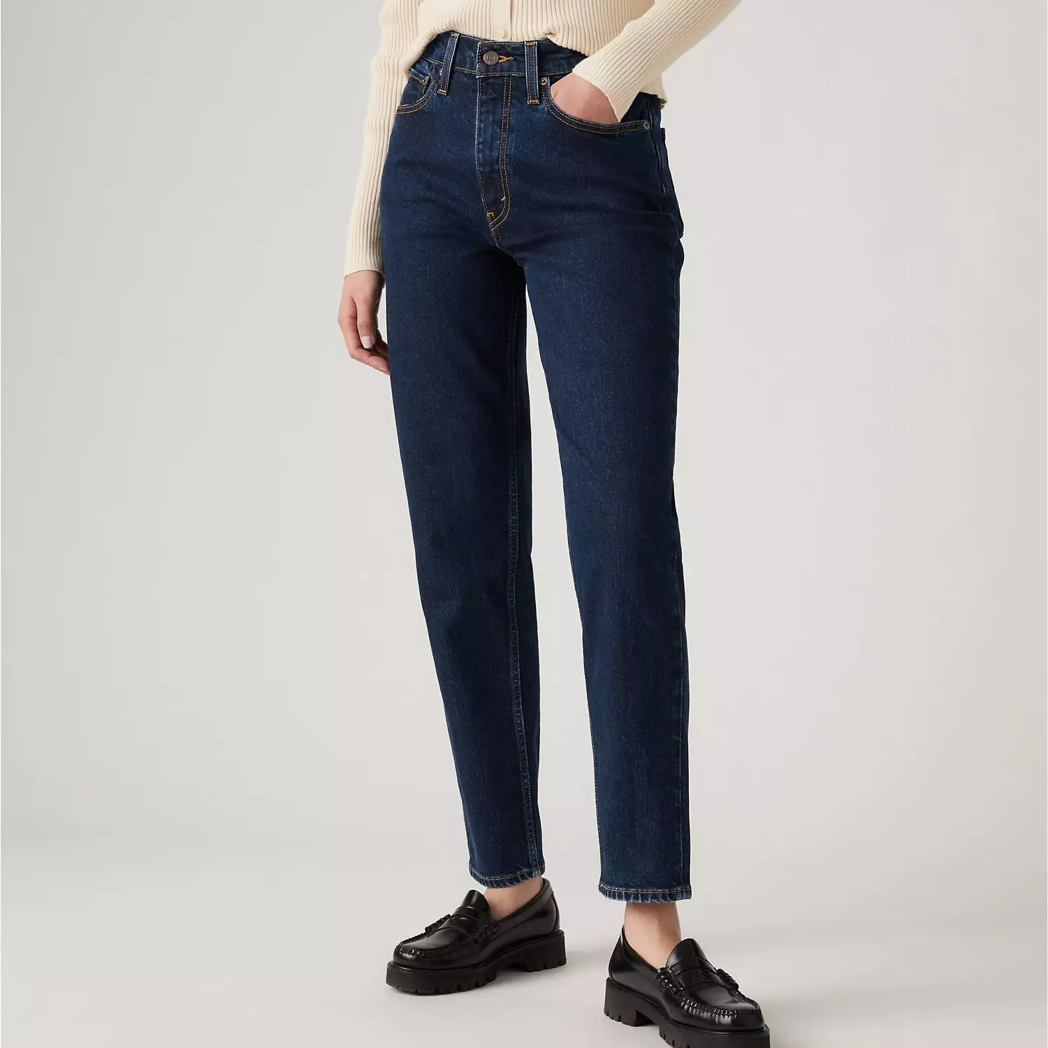 Женские джинсы мамы 80-х годов Levi's, цвет Eroded Way - Dark Wash — фото 2