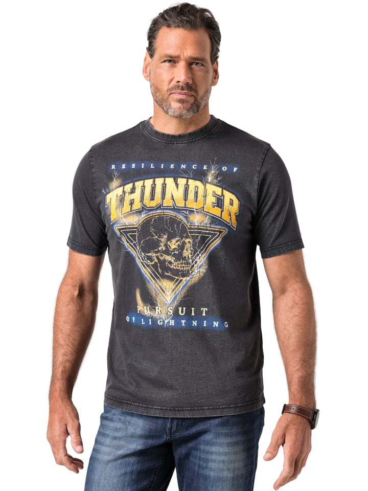 

JP1880 Футболка с коротким рукавом черного цвета, Черный, JP1880 Футболка с коротким рукавом черного цвета