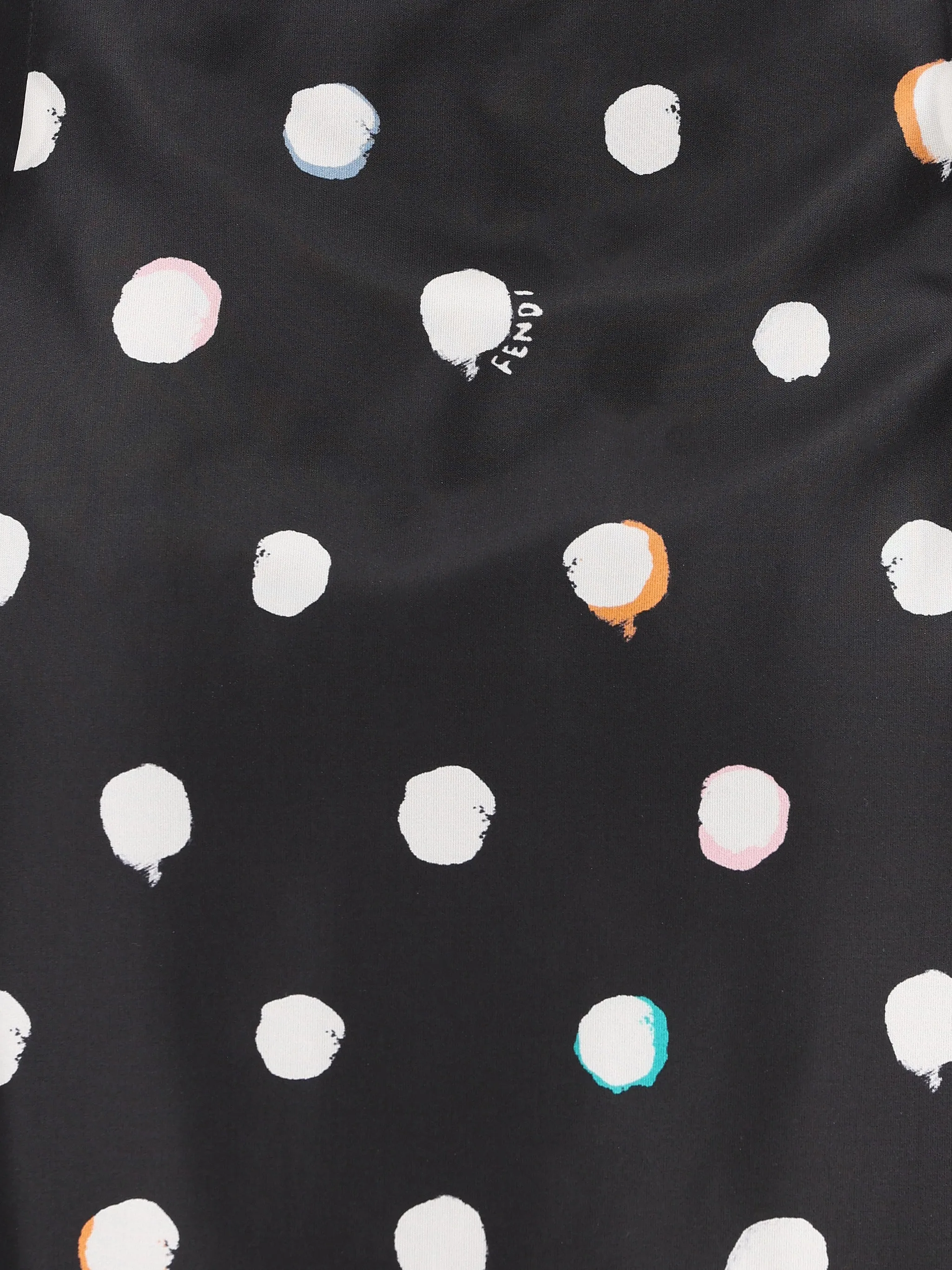 Юбка мини Falena Dots с принтом Fendi, черный — фото 3