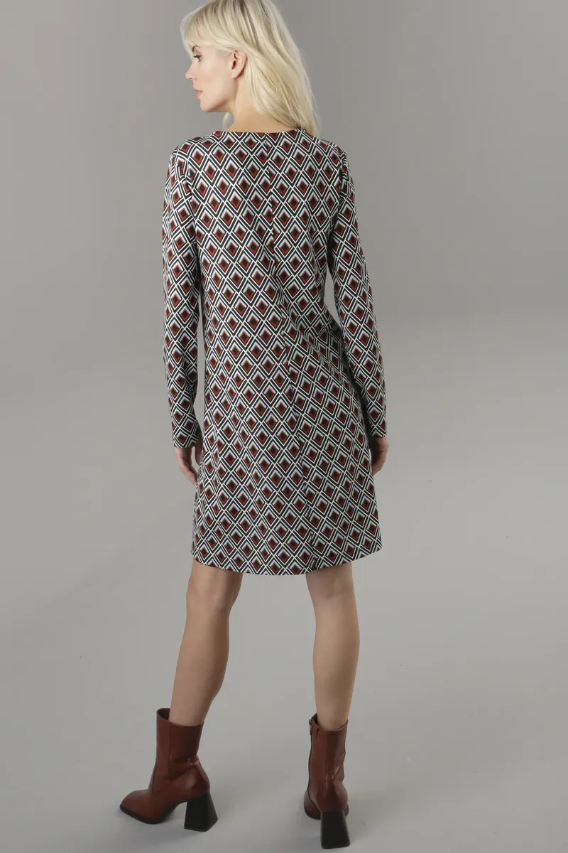 Трикотажное платье Aniston SELECTED легкого А-силуэта, синий — фото 2
