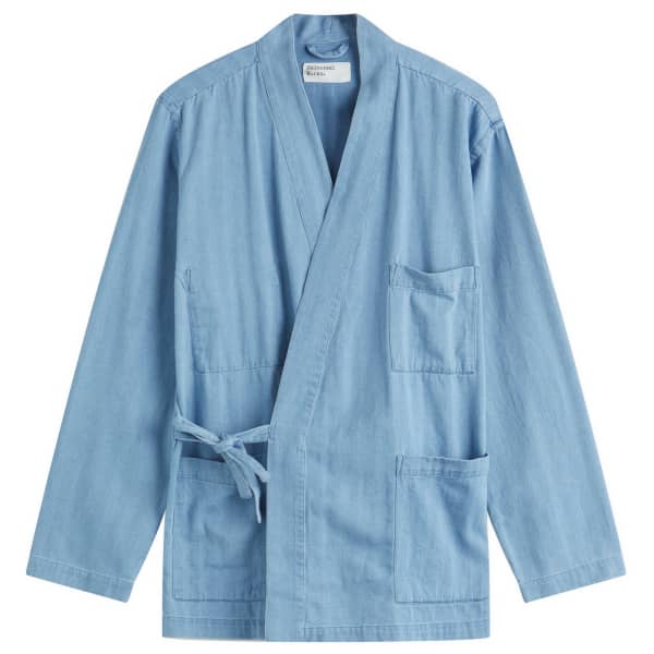 

Куртка рабочая Kyoto с узором «ёлочка» Universal Works, индиго