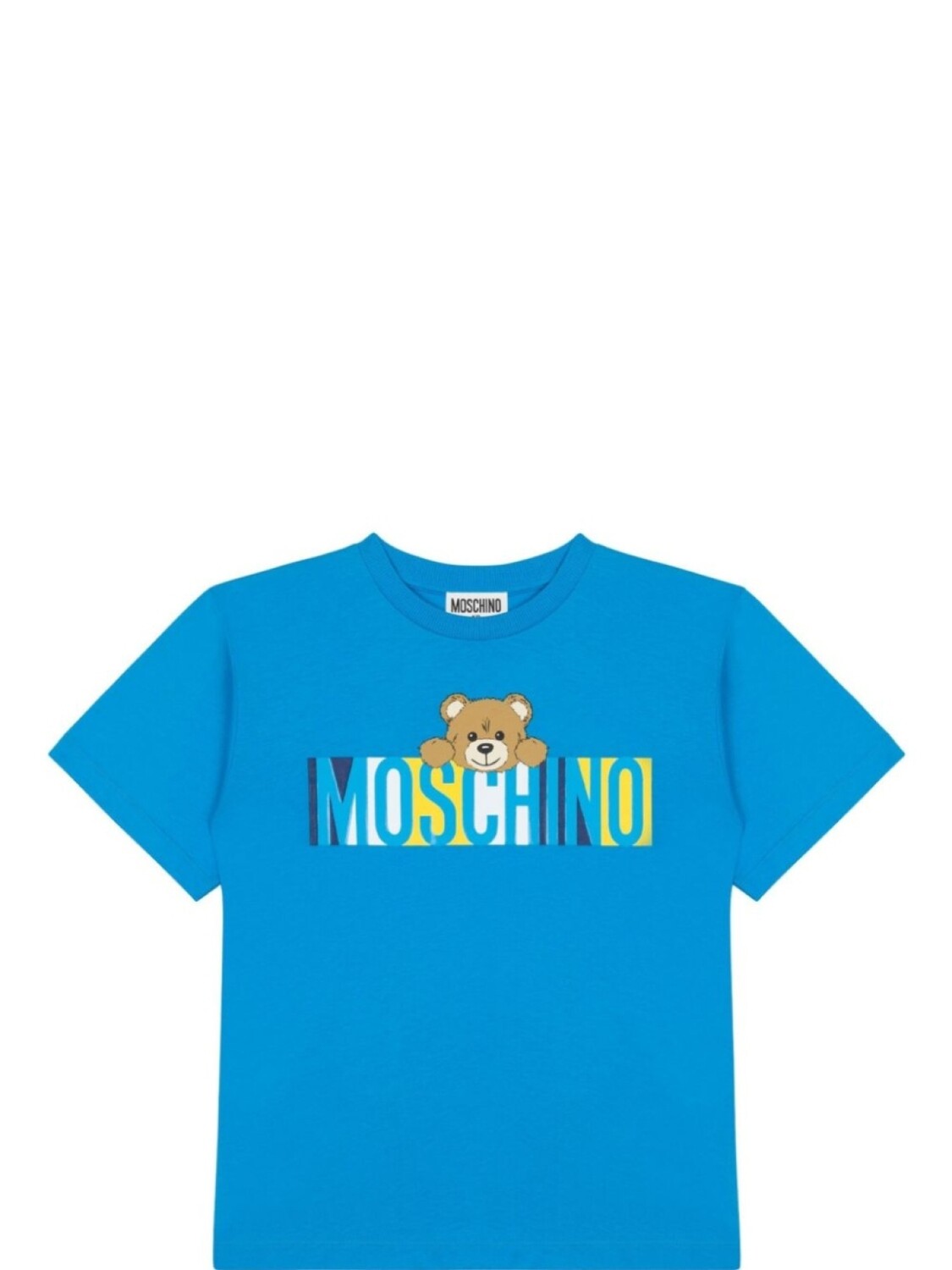 

Футболка с логотипом Moschino Kids, синий