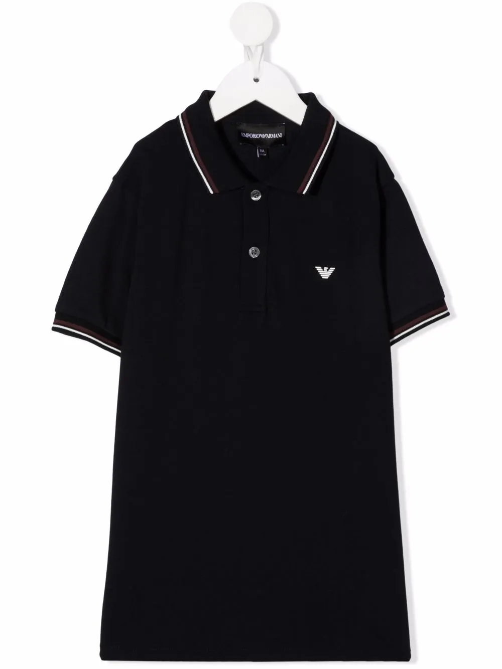 

Рубашка поло с вышитым логотипом Emporio Armani Kids, синий