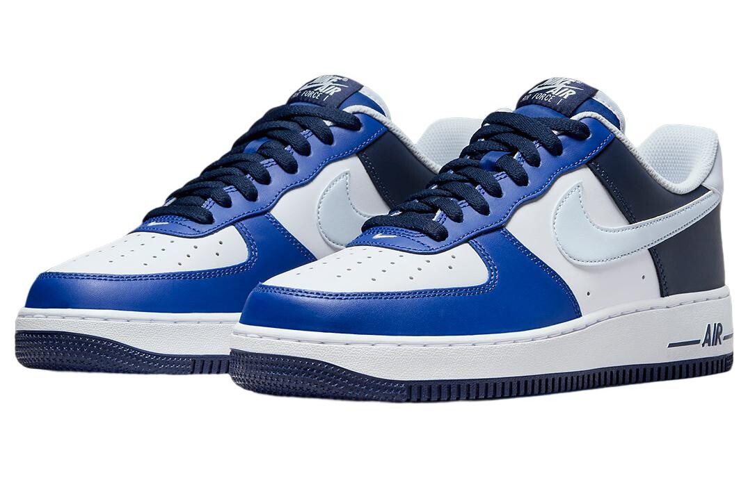 Мужские кроссовки для скейтбординга Nike Air Force 1, Синий/Белый — фото 3