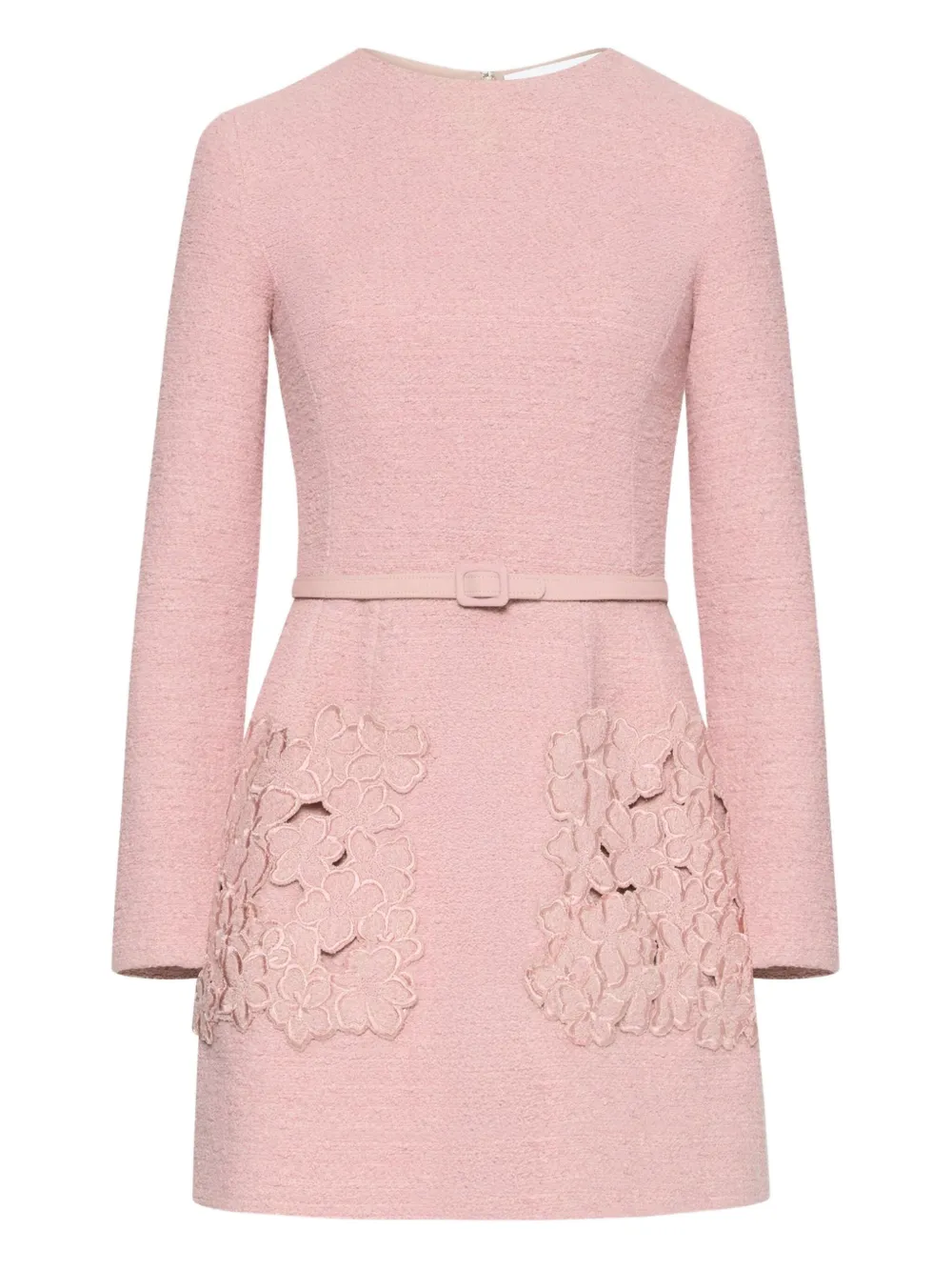 

Платье с вышивкой Oscar de la Renta, розовый