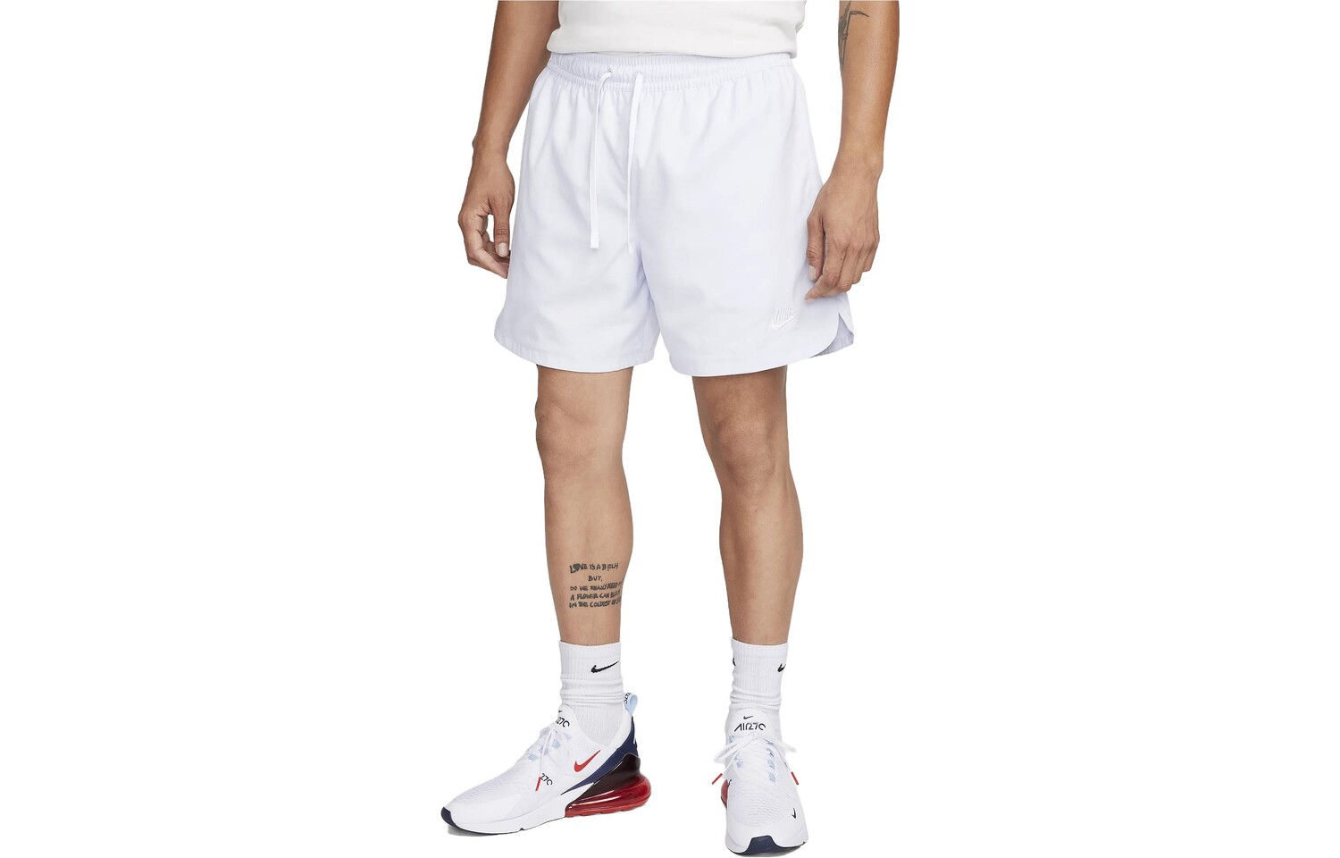 

Повседневные шорты мужские белые Nike, белый