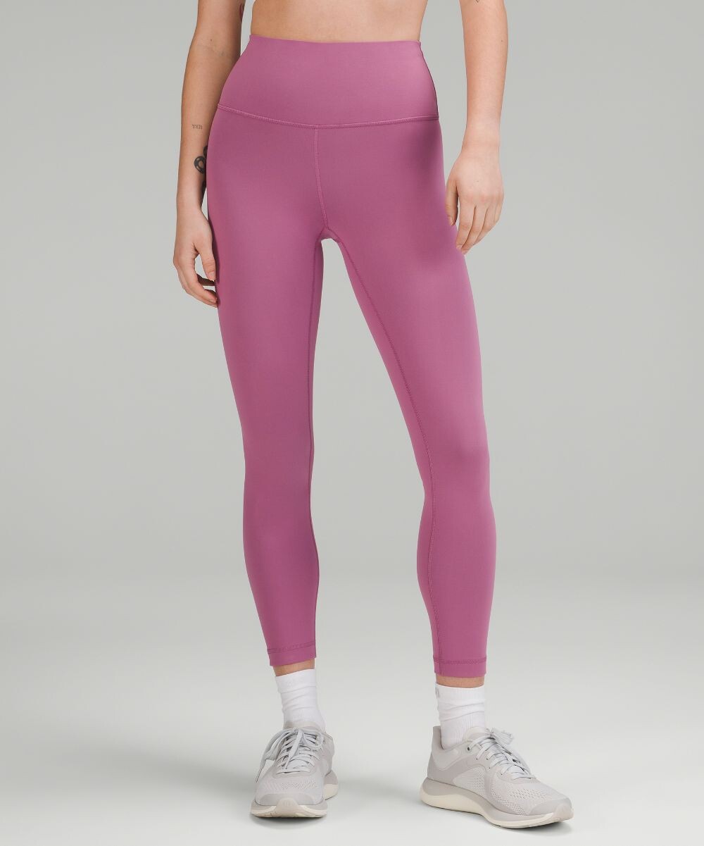 

Высокие леггинсы Wunder Train Lululemon, бархатный пыльный