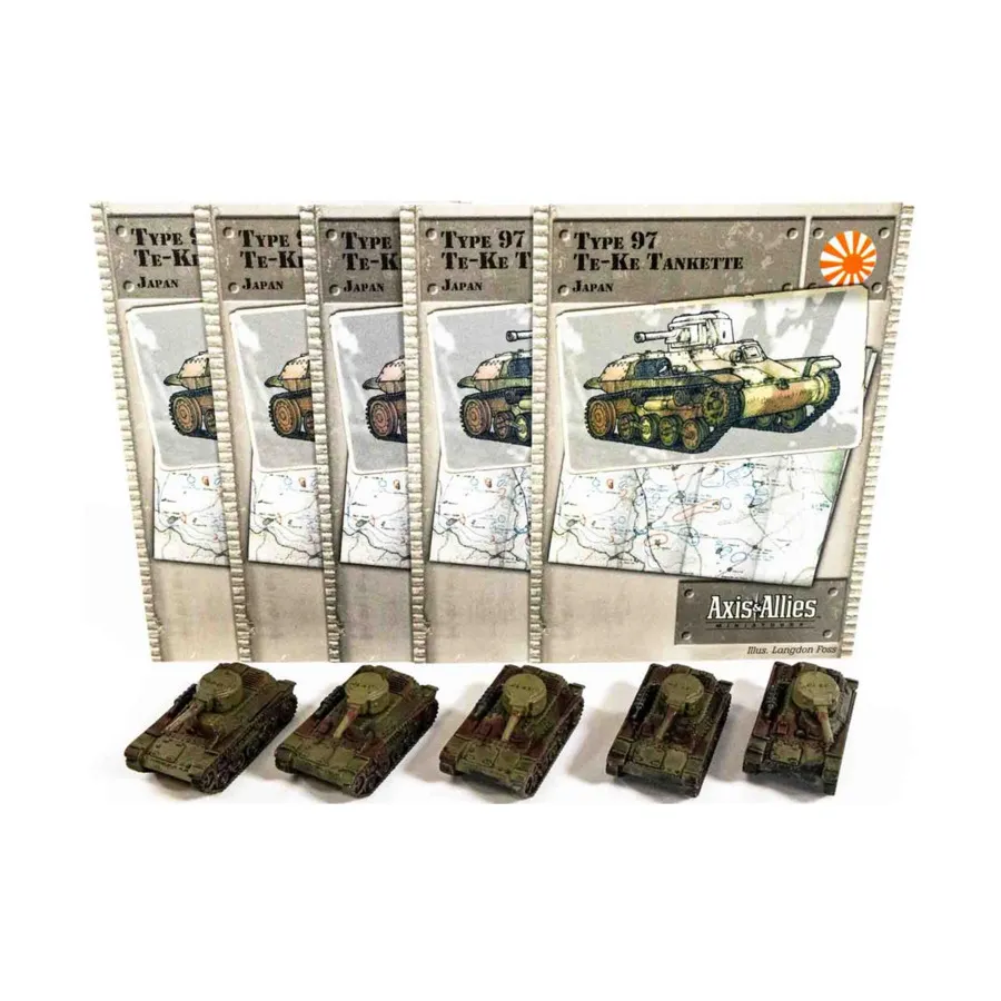 

Танкетка Тип 97 Те-Ке (U) x5, Axis & Allies - Collectible Miniatures Game - Set #2 Singles