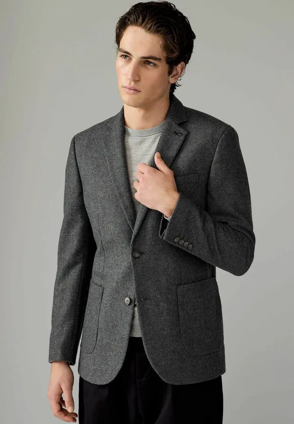 Блейзер в елочку Next, Charcoal Grey
