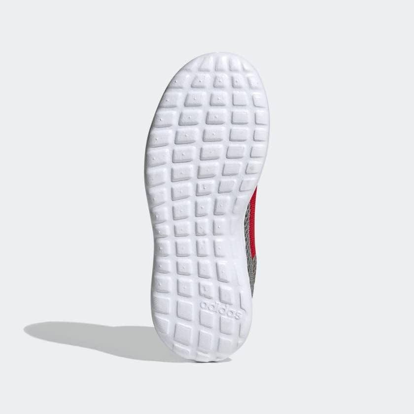 Беговые кроссовки Adidas Lite Racer Adapt 4.0, серый/алый — фото 4