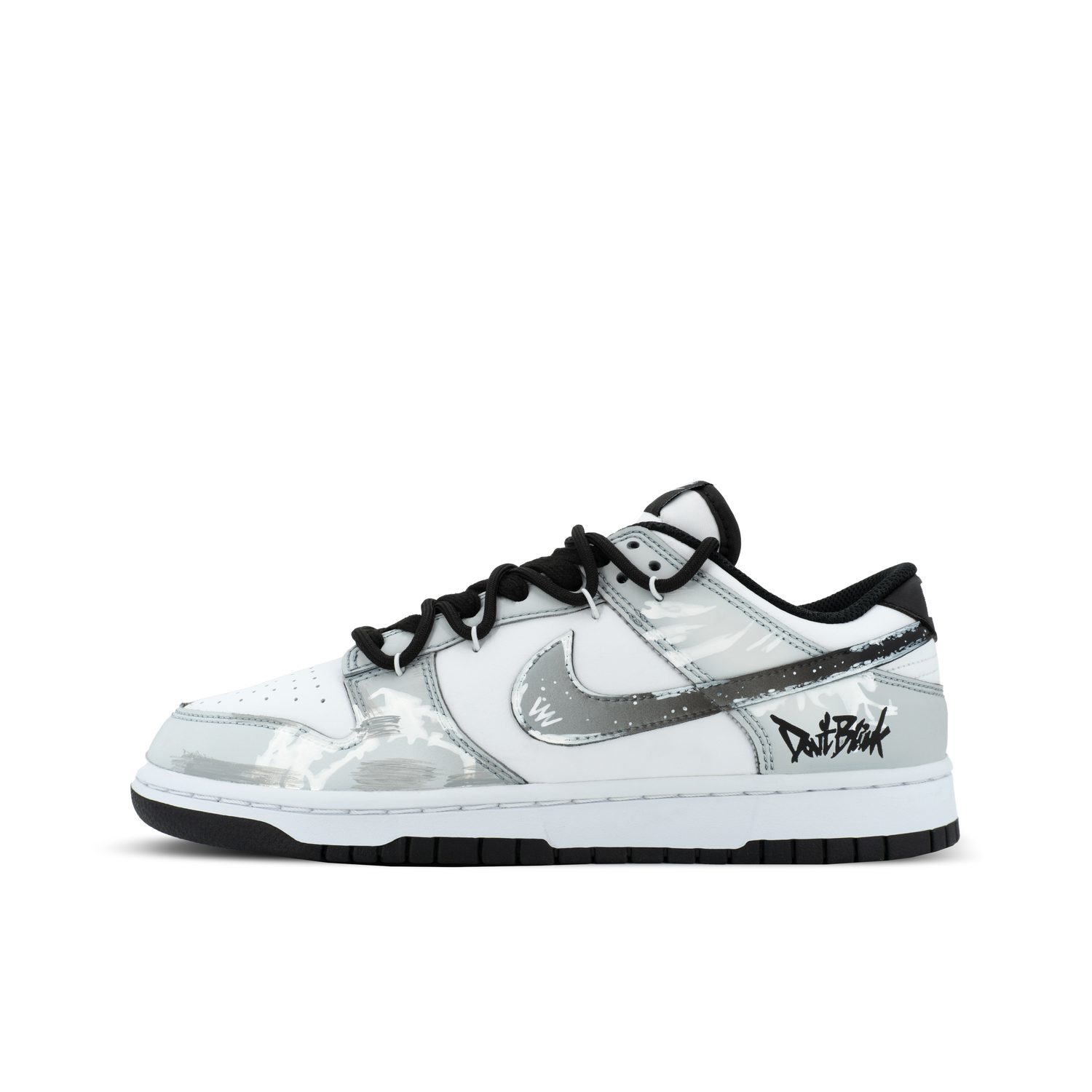 

Nike Кроссовки для скейтбординга Dunk Gorilla Mischief XJDD Swift Shadow Gray Low top, унисекс, серо-белый