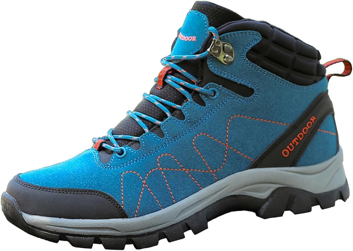 

Мужские походные ботинки Lanverth, водонепроницаемые, утепленные мехом, зимние снегоступы, нескользящие высокие ботинки для трекинга, кемпинга и активного отдыха на природе, синий