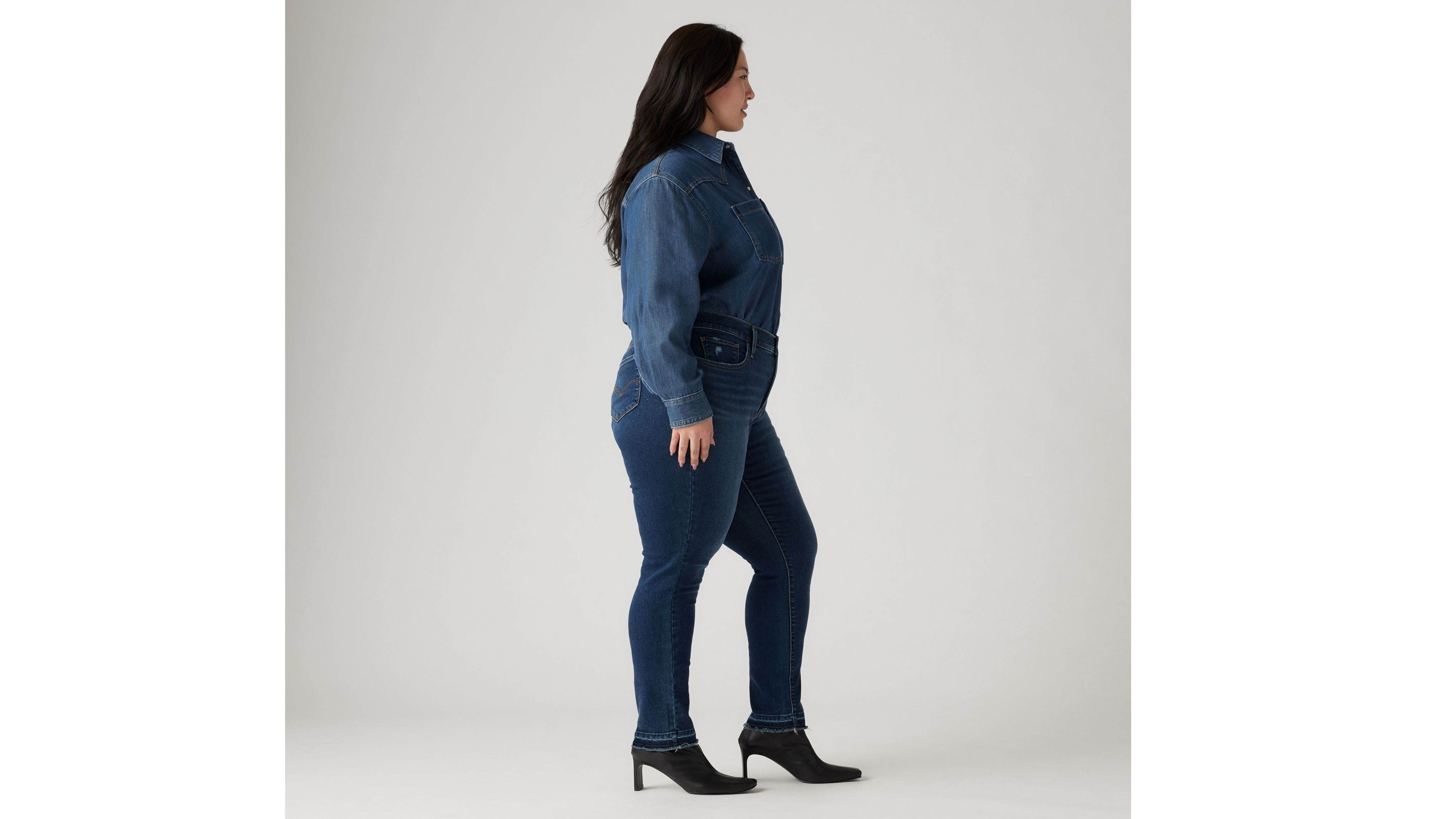 

311 Узкие женские джинсы Shaping (размер Plus) Levi's, цвет The Best Seller - Dark Wash