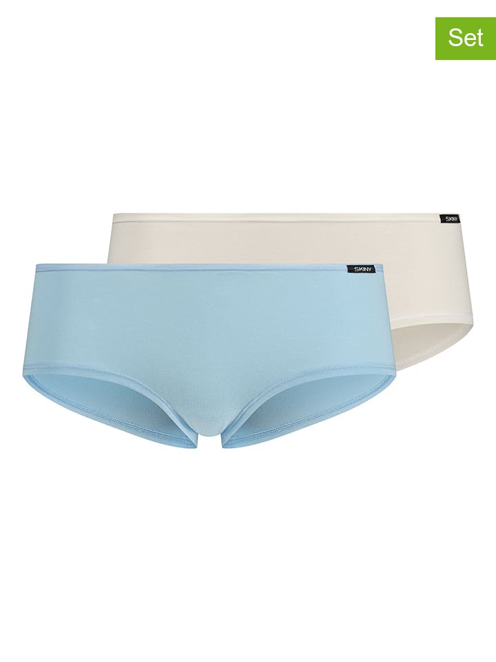 

Skiny Комплект из 2 штук: трусики светло-голубого/белого цвета